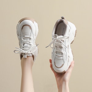 (W) Exull Yi Si Q 'Sneakers Tebal Khaki Jala Ayah' 1317700382 Purchase (W) Exull Yi Si Q 'Sneakers Tebal Khaki Jala Ayah' 1317700382