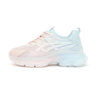 (W) Exull Yi Si Q 'Pink Mesh Breathable Low-Top Dad Shoes'