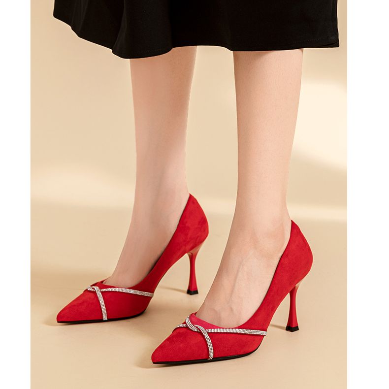 Purchase (W) Exull Yi Si Q 'Tumit Stiletto Batu Permata Merah' 1217004510