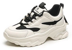 (Women) Exull Yi Si Q 'Synthetic Leather Chunky Lace-Up Dad Shoes' 7315700660 (Women) Exull Yi Si Q 'Synthetic Leather Chunky Lace-Up Dad Shoes' 7315700660