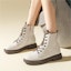 Purchase (W) Exull Yi Si Q Boots 'Beige Chunky Heel Martens' Kasut Boot Beige Tumit Tebal 1218619871
