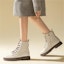 Details for (W) Exull Yi Si Q Boots 'Beige Chunky Heel Martens' Kasut Boot Beige Tumit Tebal 1218619871