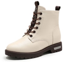 (W) Exull Yi Si Q Sepatu Boot Tumit Chunky Tali-Ankle 'Putih' 1218608371 Order (W) Exull Yi Si Q Sepatu Boot Tumit Chunky Tali-Ankle 'Putih' 1218608371