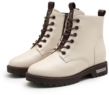 (Women) Exull Yi Si Q Chunky Heel Lace-Up Ankle Boot 'White' 1218608371 Lookbook (Women) Exull Yi Si Q Chunky Heel Lace-Up Ankle Boot 'White' 1218608371