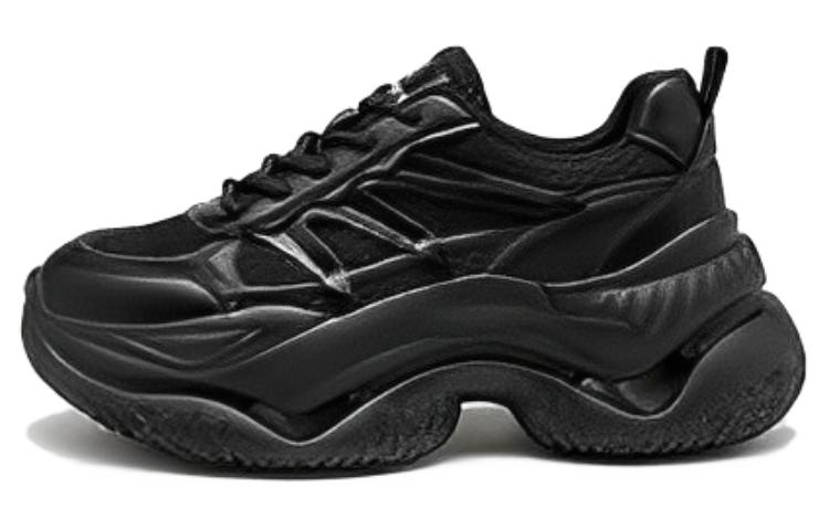 (Women) Exull Yi Si Q Fabric Platform Sneakers 'Black' 7217708760