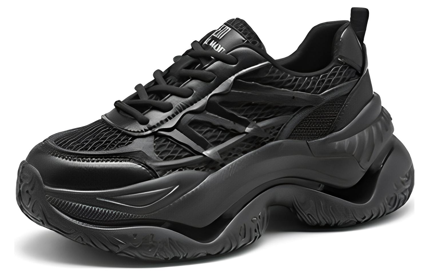 Order EXULL 依思Q 織物厚底運動休閒老爹鞋 女款 黑色