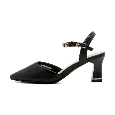 (W) EXULL Yi Si Q High Heel 'Black Chunky Fashion'