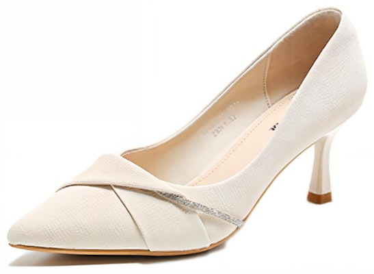 (Women) EXULL Yi Si Q Leather High Heels 'Simplified Fashion Beige' 1315008171 Buy (Women) EXULL Yi Si Q Leather High Heels 'Simplified Fashion Beige' 1315008171