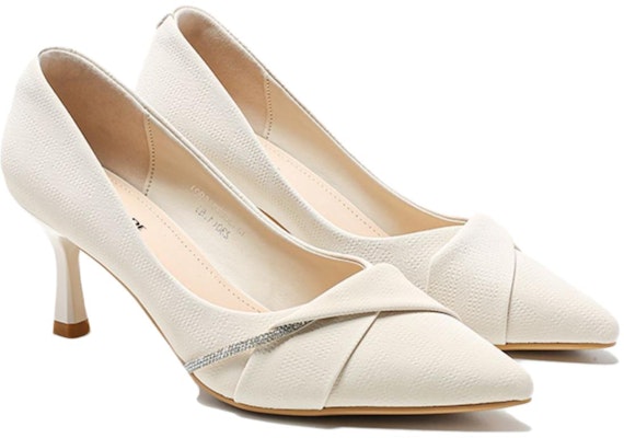 (Women) EXULL Yi Si Q Leather High Heels 'Simplified Fashion Beige' 1315008171 Order (Women) EXULL Yi Si Q Leather High Heels 'Simplified Fashion Beige' 1315008171