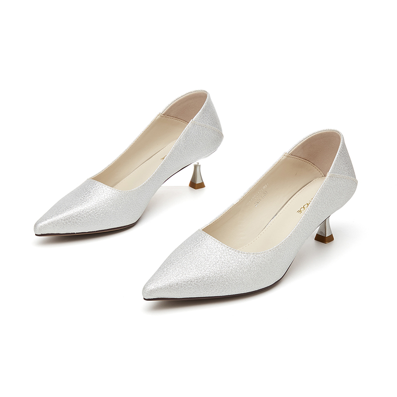 Order (W) EXULL Yi Si Q Sepatu Hak Kucing 4.5cm 'Elegan Prancis' untuk Bridesmaid 73170017