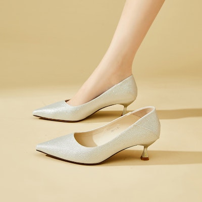 (Women) EXULL Yi Si Q Leather Kitten Heels 4.5cm 'French Low Cut Elegant Bridesmaid' 73170017 Purchase (Women) EXULL Yi Si Q Leather Kitten Heels 4.5cm 'French Low Cut Elegant Bridesmaid' 73170017