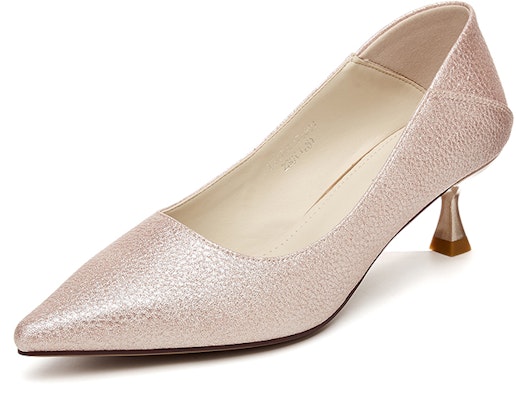 (Women) EXULL Yi Si Q Leather Kitten Heels 4.5cm 'French Low Cut Elegant Bridesmaid' 73170017 Details for (Women) EXULL Yi Si Q Leather Kitten Heels 4.5cm 'French Low Cut Elegant Bridesmaid' 73170017