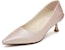 (Women) EXULL Yi Si Q Leather Kitten Heels 4.5cm 'French Low Cut Elegant Bridesmaid' 73170017