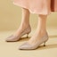 Cheap (Women) EXULL Yi Si Q Leather Kitten Heels 4.5cm 'French Low Cut Elegant Bridesmaid' 73170017