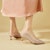 (Women) EXULL Yi Si Q Leather Kitten Heels 4.5cm 'French Low Cut Elegant Bridesmaid' 73170017