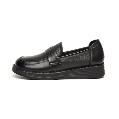 (W) Exull Yi Si Q Loafer 'First Layer Cowhide Fashion Casual'