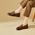 (W) Exull Yi Si Q Loafer 'Kulit Lembu Bergaya Kasual Fesyen Lapisan Pertama' 7317103760