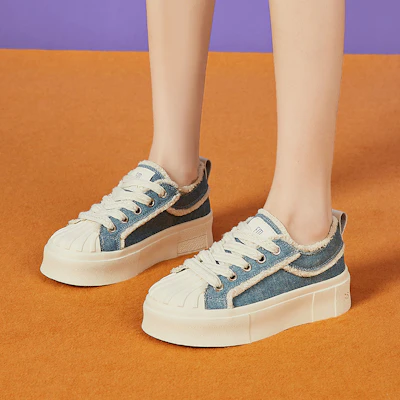 EXULL 依思Q 厚底 百搭 透氣 休閒 低幫 板鞋 4cm 女款 Cheap EXULL 依思Q 厚底 百搭 透氣 休閒 低幫 板鞋 4cm 女款