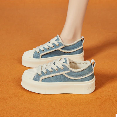EXULL 依思Q 厚底 百搭 透氣 休閒 低幫 板鞋 4cm 女款 1
