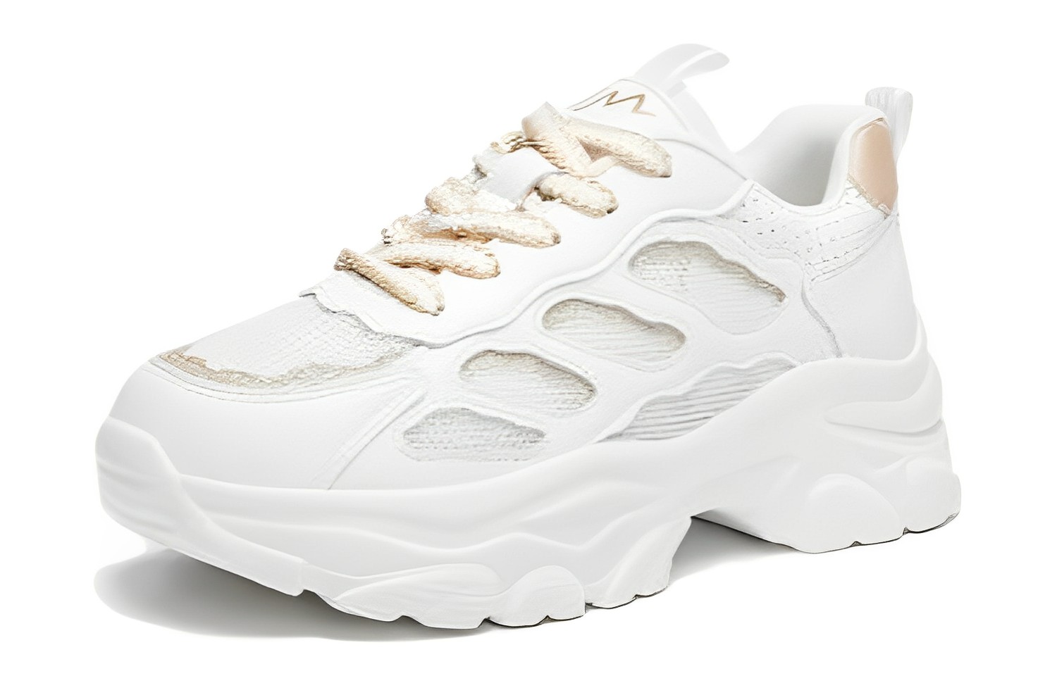 (Women) Exull Yi Si Q Mesh Low Top 'Champagne Thick Sole' 1217700405