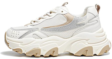 (Women) Exull Yi Si Q Mesh Platform Dad Shoes 'Apricot' 1215704581 (Women) Exull Yi Si Q Mesh Platform Dad Shoes 'Apricot' 1215704581