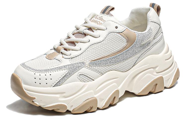 Order EXULL 依思Q 網布厚底增高休閒老爹鞋 女款 杏色