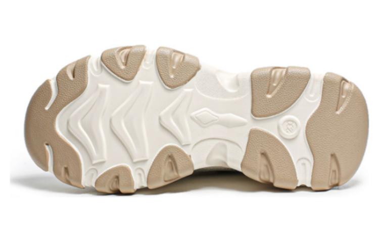 Shop EXULL 依思Q 網布厚底增高休閒老爹鞋 女款 杏色