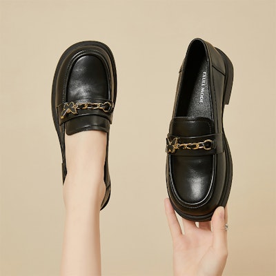 (W) Kasut Exull Yi Si Q Platform Loafers '2cm Kasual' 73171017 3
