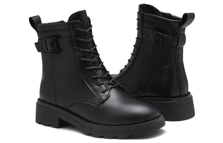Order (W) Boot Martin Tabung Pendek Hitam Exull Yi Si Q PU 7218605160