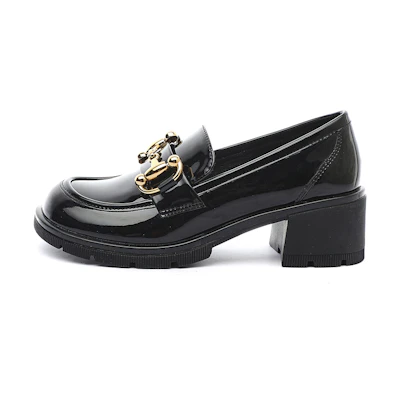 (W) Exull Yi Si Q PU 'British Fashion Chunky High Heels 5.5cm'