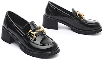 Lookbook (W) Exull Yi Si Q PU 'Tacones Gruesos de Moda Británica Altura 5.5cm' 12I71010