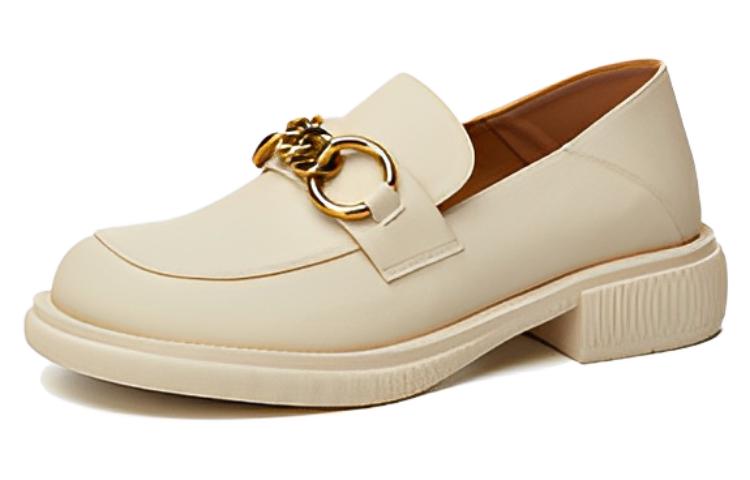 (Women) Exull Yi Si Q PU 'Casual Beige with Fashion Metal Buckle' 8215103871