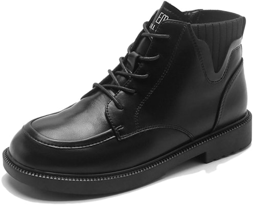 (Women) Exull Yi Si Q PU 'Fashion Versatile Ankle Martin Boots Black' 1218613860 Order (Women) Exull Yi Si Q PU 'Fashion Versatile Ankle Martin Boots Black' 1218613860