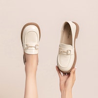 (W) Exull Yi Si Q PU Sepatu Kasual 'Metallic British' 72171004 Purchase (W) Exull Yi Si Q PU Sepatu Kasual 'Metallic British' 72171004