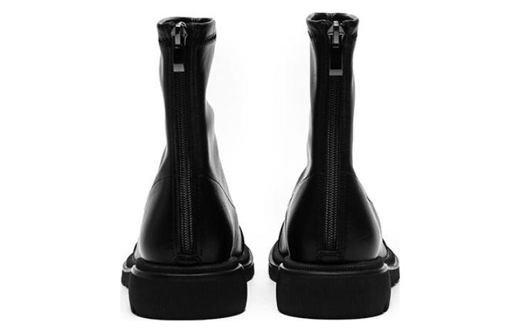 (W) Exull Yi Si Q PU Chelsea Boot 'Simplified Versatile Short-Barrel Black' 圖 3