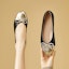 Purchase (W) Exull Yi Si Q PU Hujung Bulat Flat 'Kasut Santai' 73170064