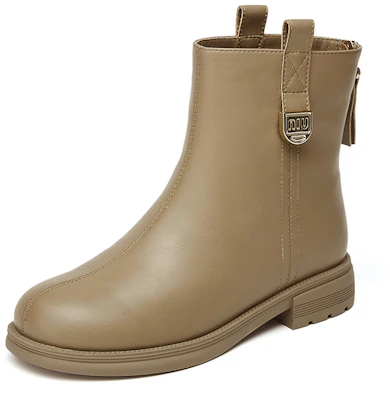 EXULL 依思Q PU 休閒舒適百搭 短靴 3.2cm 女款 6