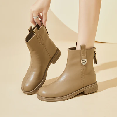 EXULL 依思Q PU 休閒舒適百搭 短靴 3.2cm 女款 10