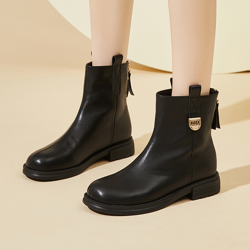 Sizing (W) Exull Yi Si Q PU Sepatu Boot Pendek 'Kasual Nyaman Serbaguna' 1318608560