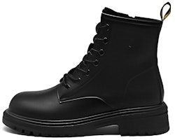 (Women) Exull Yi Si Q Retro British 'Comfortable Chunky Heel Martin Boot Black' 1218649060 (Women) Exull Yi Si Q Retro British 'Comfortable Chunky Heel Martin Boot Black' 1218649060