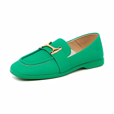 (W) Exull Yi Si Q Slip-On 'Green Metal Buckle'