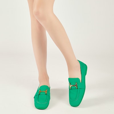 (W) (女性用) Exull Yi Si Q スリッポン 'グリーンメタルバックル' 1216606040 1216606040 Lookbook (W) (女性用) Exull Yi Si Q スリッポン 'グリーンメタルバックル' 1216606040 1216606040