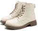 Order (W) Exull Yi Si Q Kulit Sintetik Fleece Martens 'Krim British' 1218626371