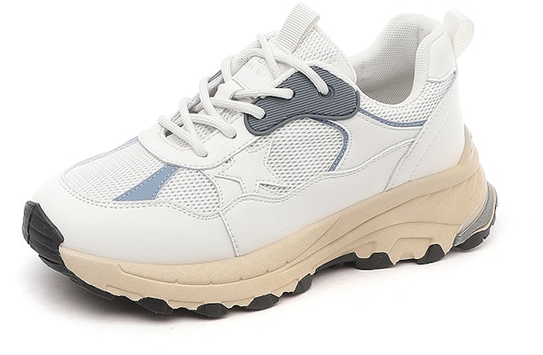 (W) Exull Yi Si Q Sepatu Tebal Sintetis Low-Top 4.5cm 'Dad Shoe' Nyaman 73177615 4