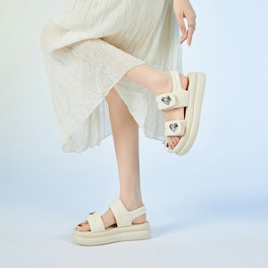 (W) (レディース) Exull YiSi Q『ビーチプラットフォームスポーツサンダル』73164635 73164635 4