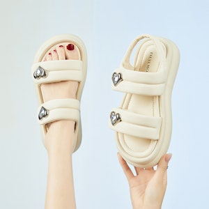 (W) (レディース) Exull YiSi Q『ビーチプラットフォームスポーツサンダル』73164635 73164635 10