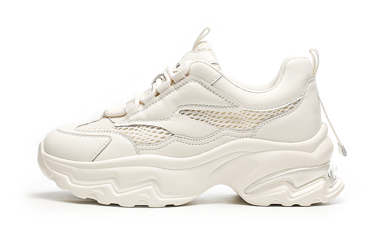 (W) Exull YiSi Q 'Beige Low-Top Dad Shoes'