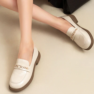 EXULL 依思Q 時尚休閒舒適一腳蹬 休閒單鞋 女款 米白色 Order EXULL 依思Q 時尚休閒舒適一腳蹬 休閒單鞋 女款 米白色