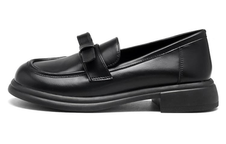 (W) Exull YiSi Q 'Black Bowtie Loafer'