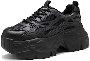(Women) Exull YiSi Q 'Black Platform Dad Shoes' 7217708360 (Women) Exull YiSi Q 'Black Platform Dad Shoes' 7217708360